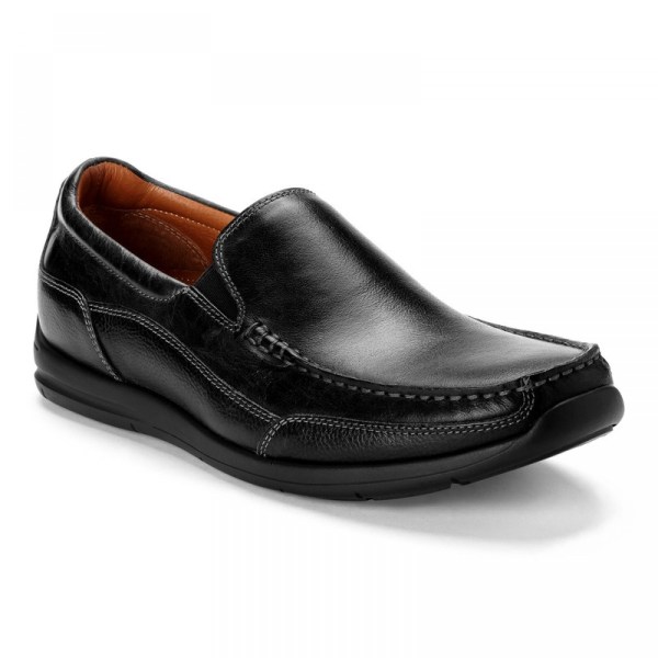 Vionic Loafers Ireland - Preston Slip on Loafer Black - Mens Shoes On Sale | HVPTL-6142